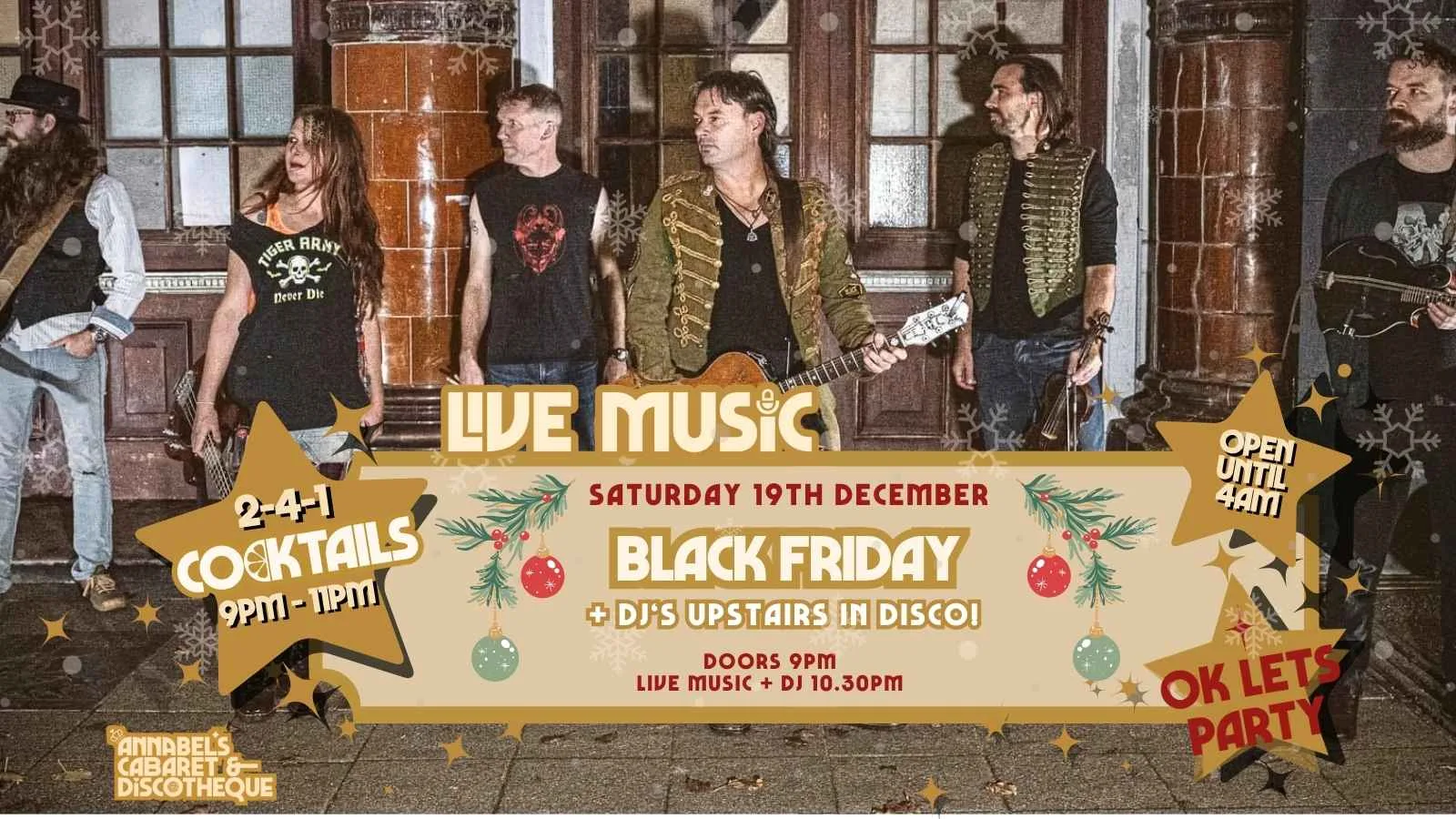 Live Music: Black Friday // Annabel’s Cabaret & Discotheque at Annabel's Cabaret and Discotheque
