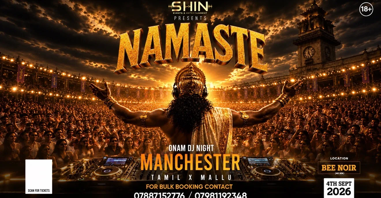 NAMASTE MANCHESTER at Bee Noir Manchester