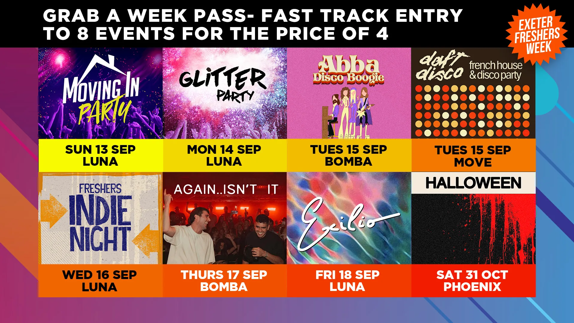 Exeter Freshers Week '26