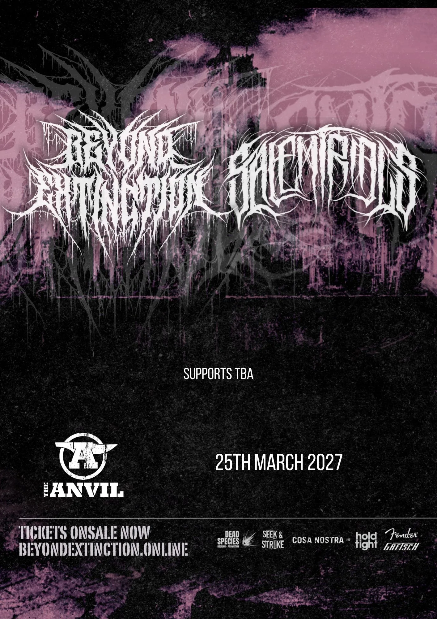 Beyond Extinction // Salem Trials // Support TBA at The Anvil