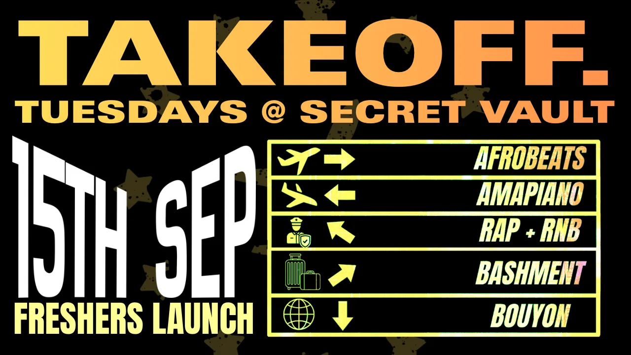 TAKEOFF: TUESDAYS @ SECRET VAULT - LAUNCH PARTY 1