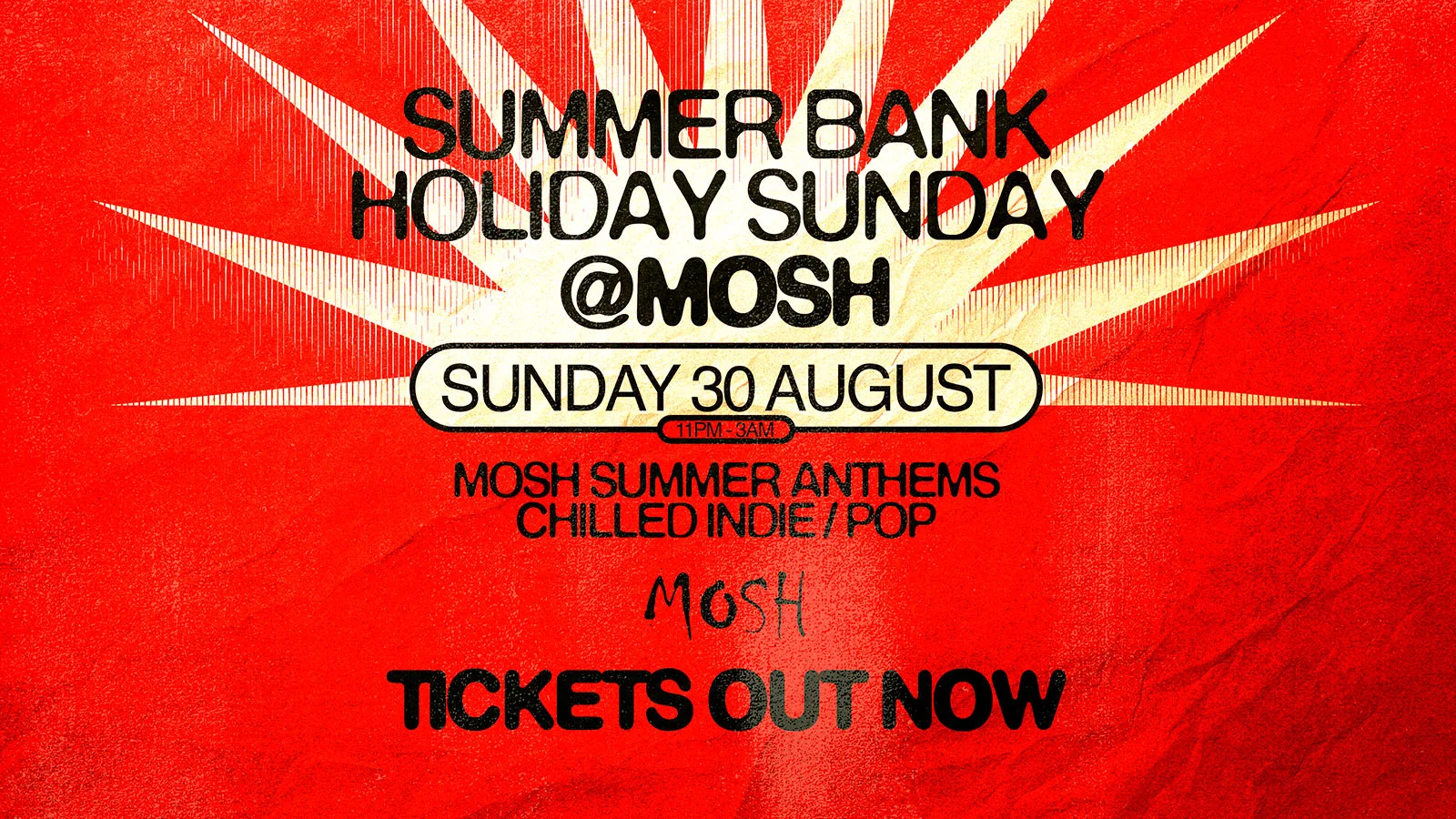 Summer Bank Holiday Sunday @ MOSH ☀️