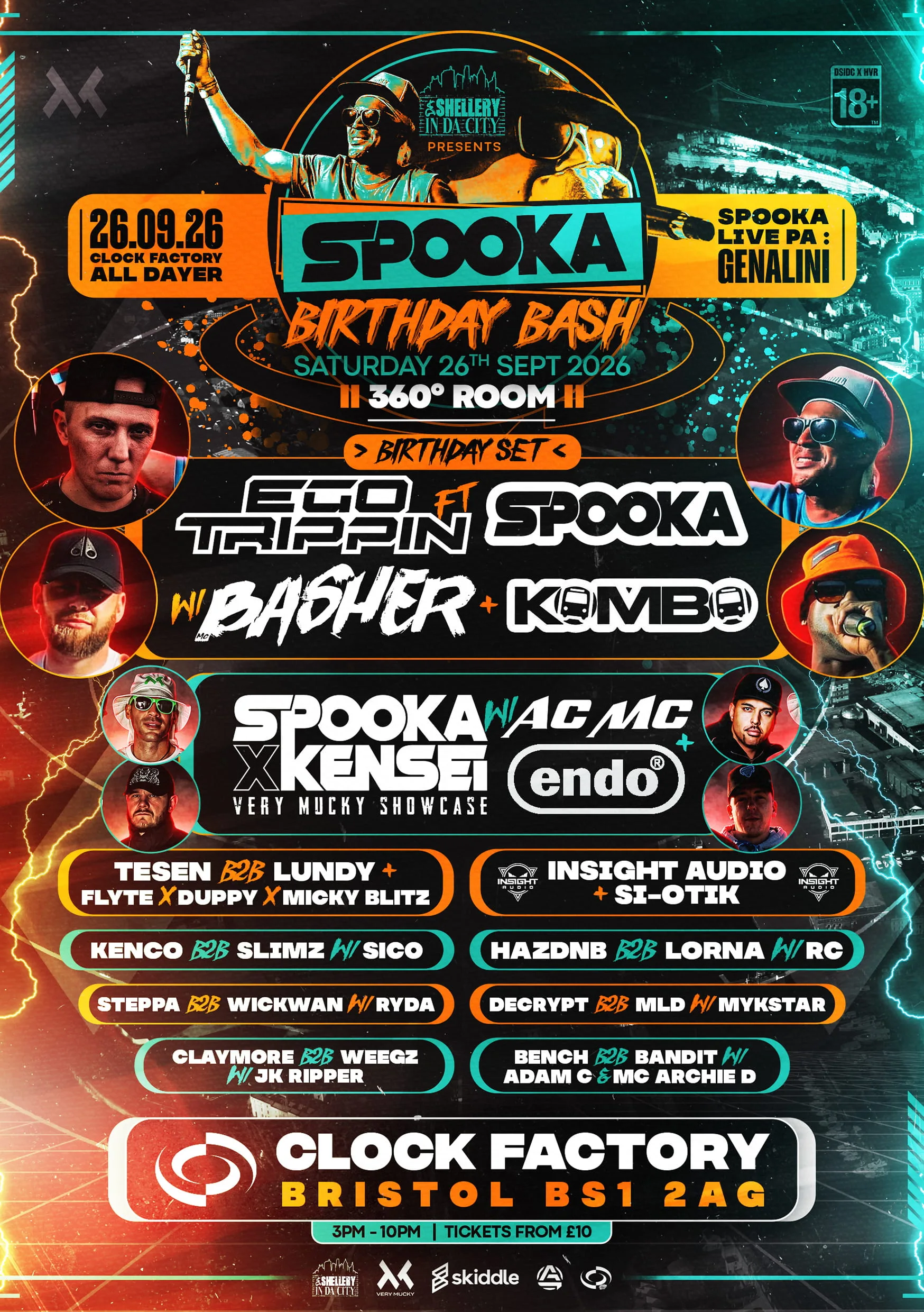 Spooka Birthday Bash - Bristol at Clock Factory