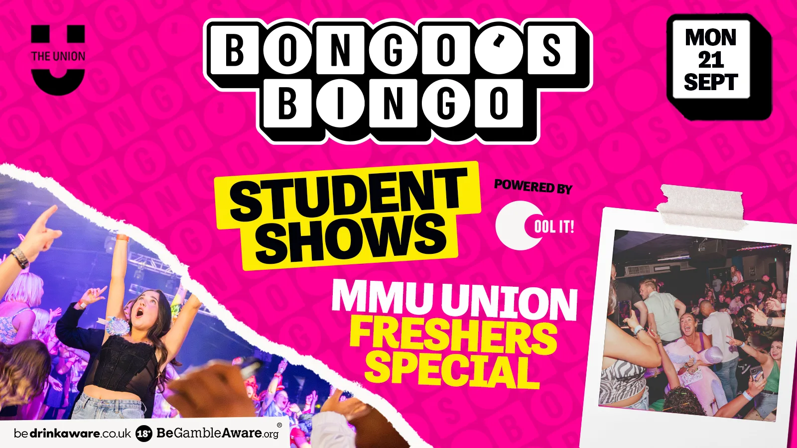 BONGO'S BINGO : STUDENT SHOWS 🎊🪩🖊️🍻 - MMU FRESHERS SPECIAL at The Union at Manchester Metropolitan University