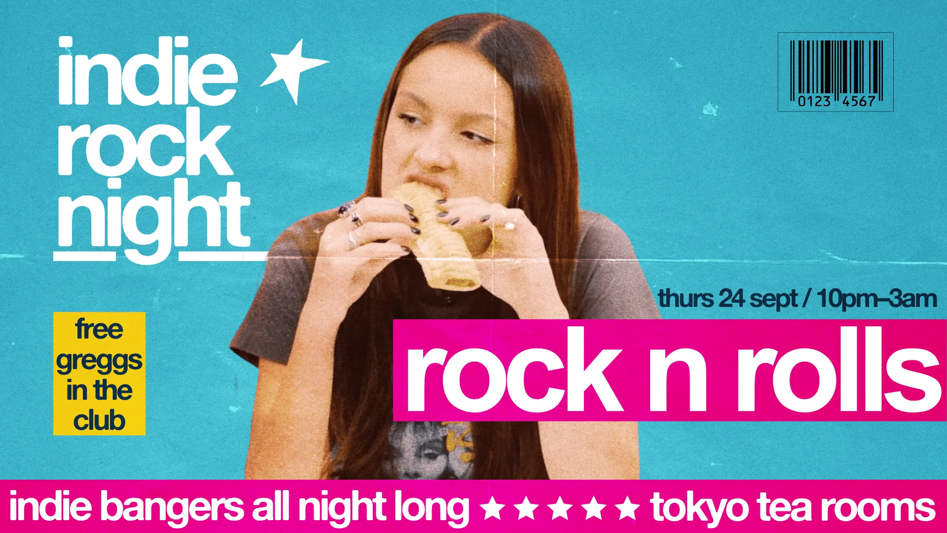 Indie Rock Night ∙ ROCK & ROLLS (free greggs in the club) at Club Chemistry