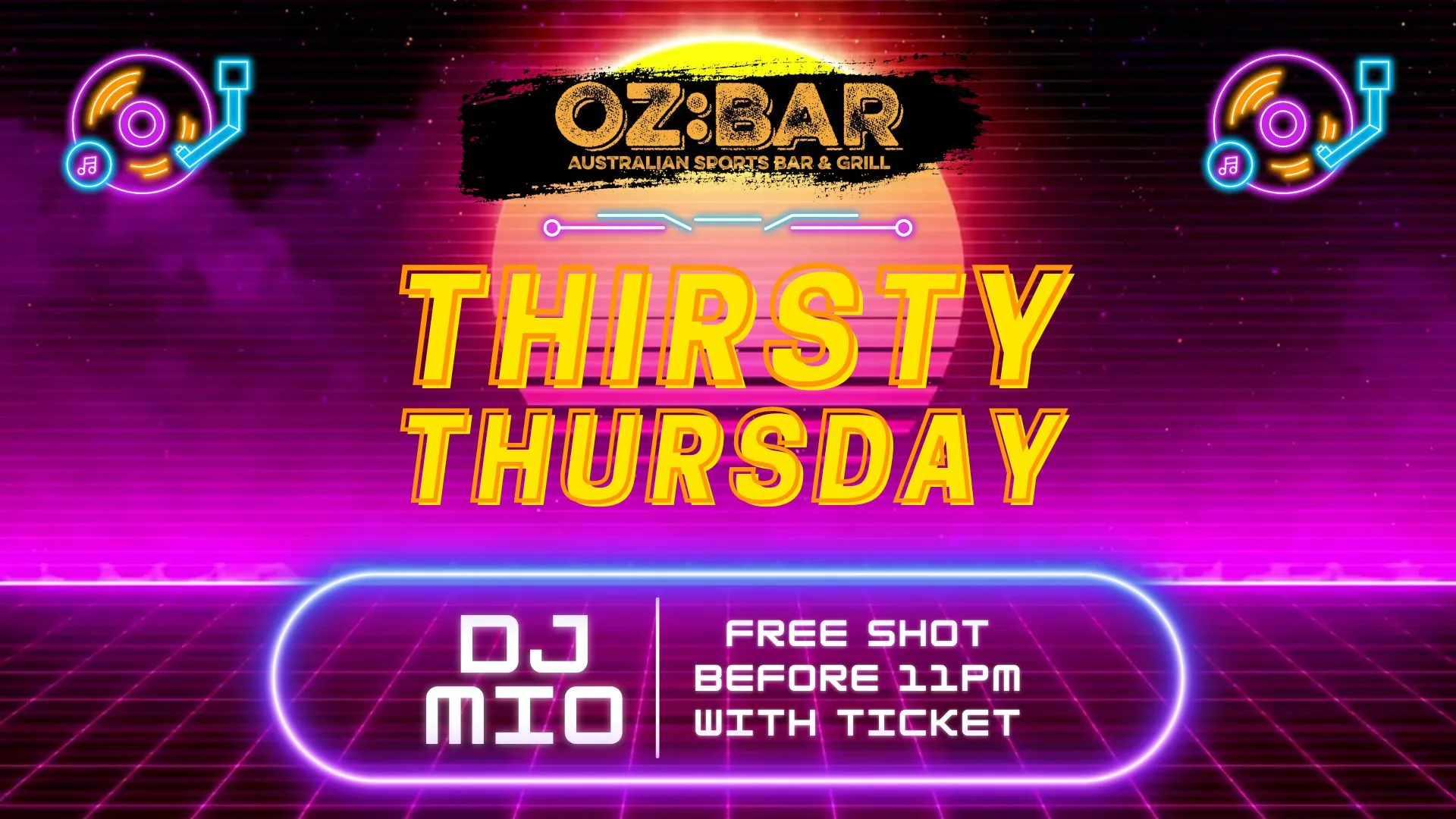 THIRSTY Thursdays | Mio (UK) | OZ:BAR | 10.09.26 at OZ Bar Nottingham