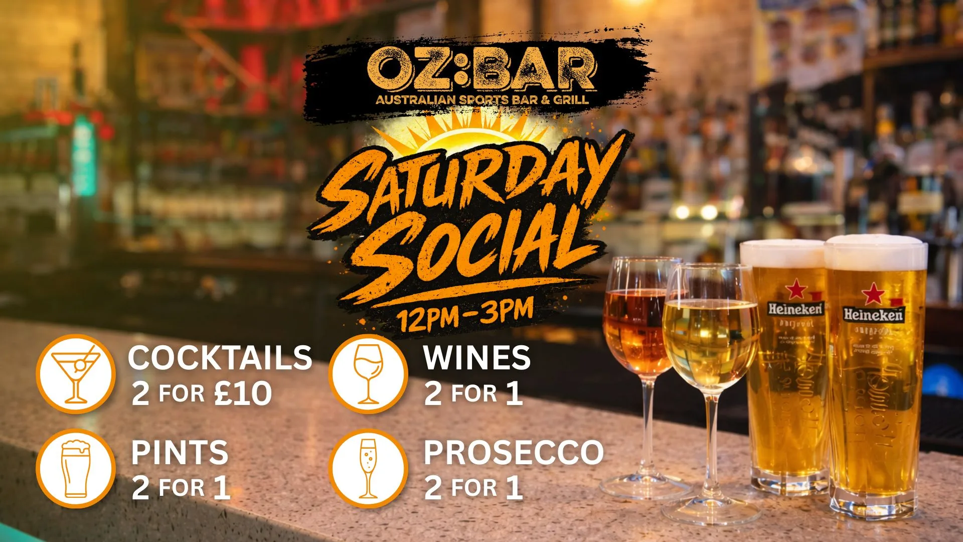 Saturday Social | OZ:BAR | 26.09.26 at OZ Bar