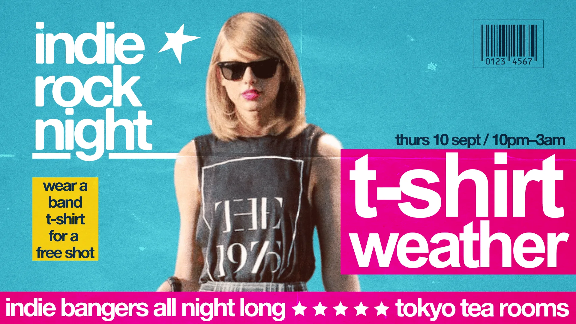 Indie Rock Night ∙ T-SHIRT WEATHER *wear a band t for a free shot* at Club Chemistry