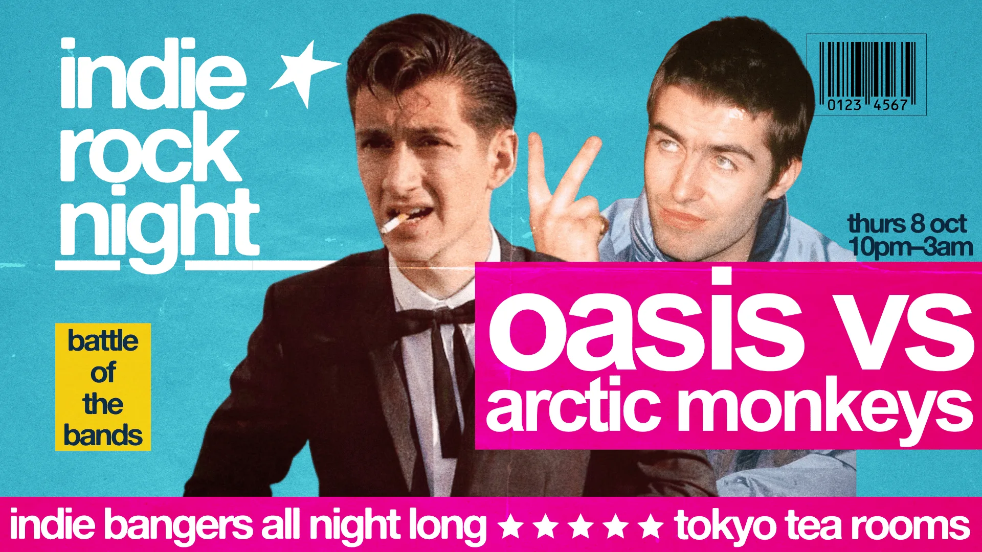 Indie Rock Night ∙ ARCTIC MONKEYS VS OASIS *10 £3 TICKETS LEFT* at Club Chemistry