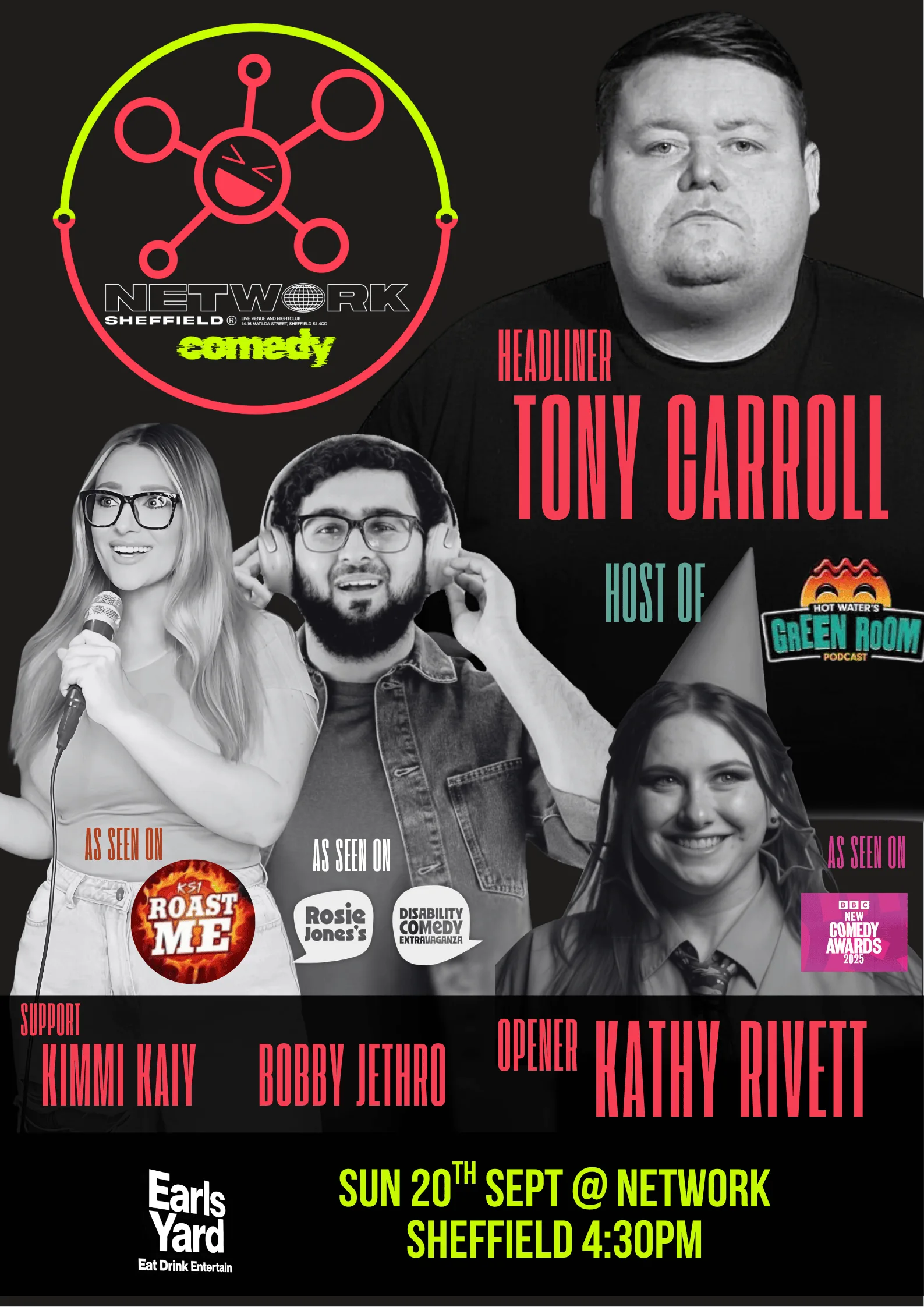 Network Presents: Comedy @ Earl’s Yard