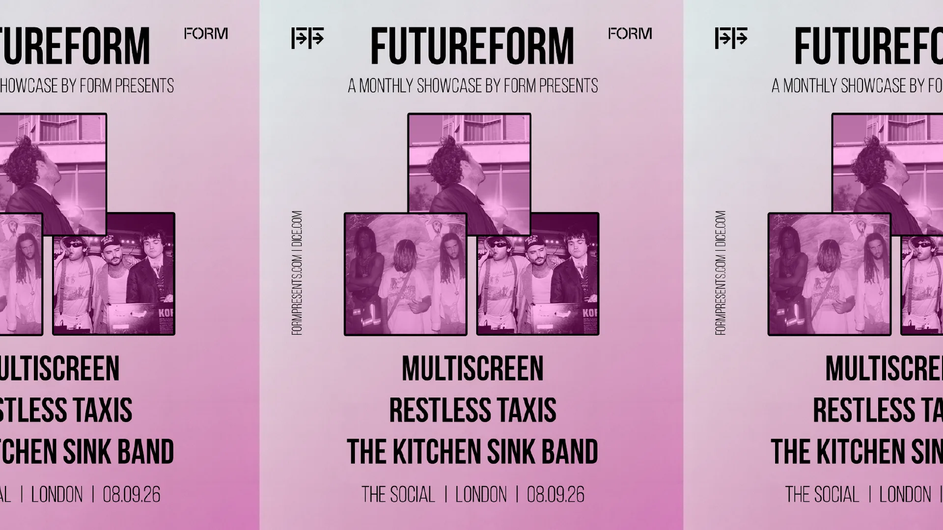 FutureFORM: Multiscreen, Restless Taxis, The Kitchen Sink Band