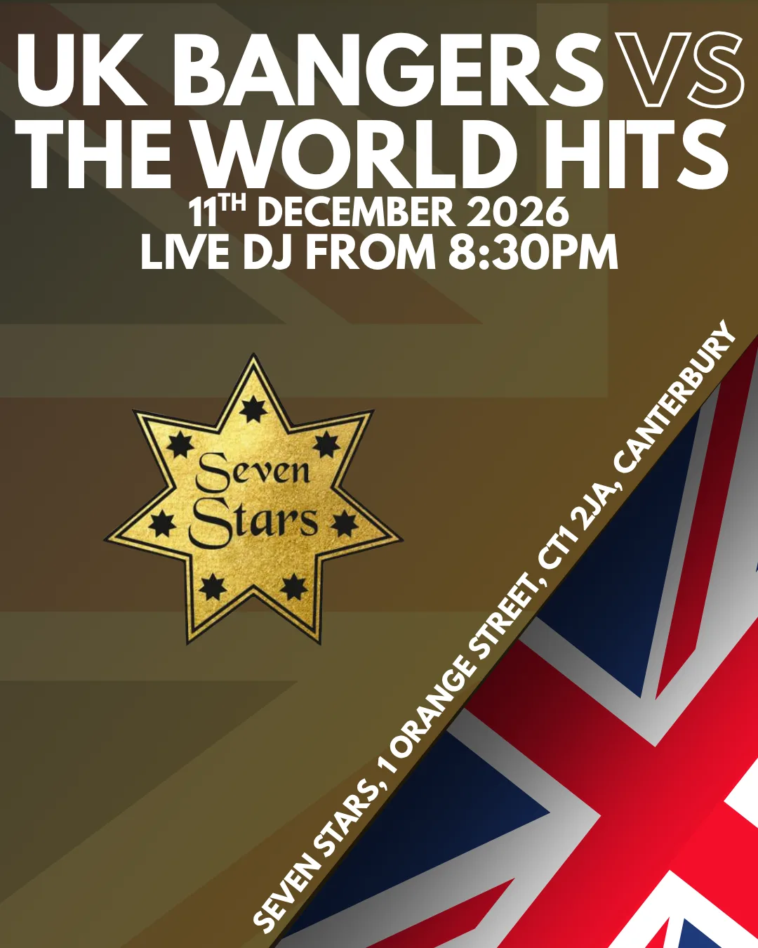 🇬🇧✈️ FRIDAY NIGHT FACE OFF: UK BANGERS VS WORLDWIDE HITS ✈️🌍 at Seven Stars