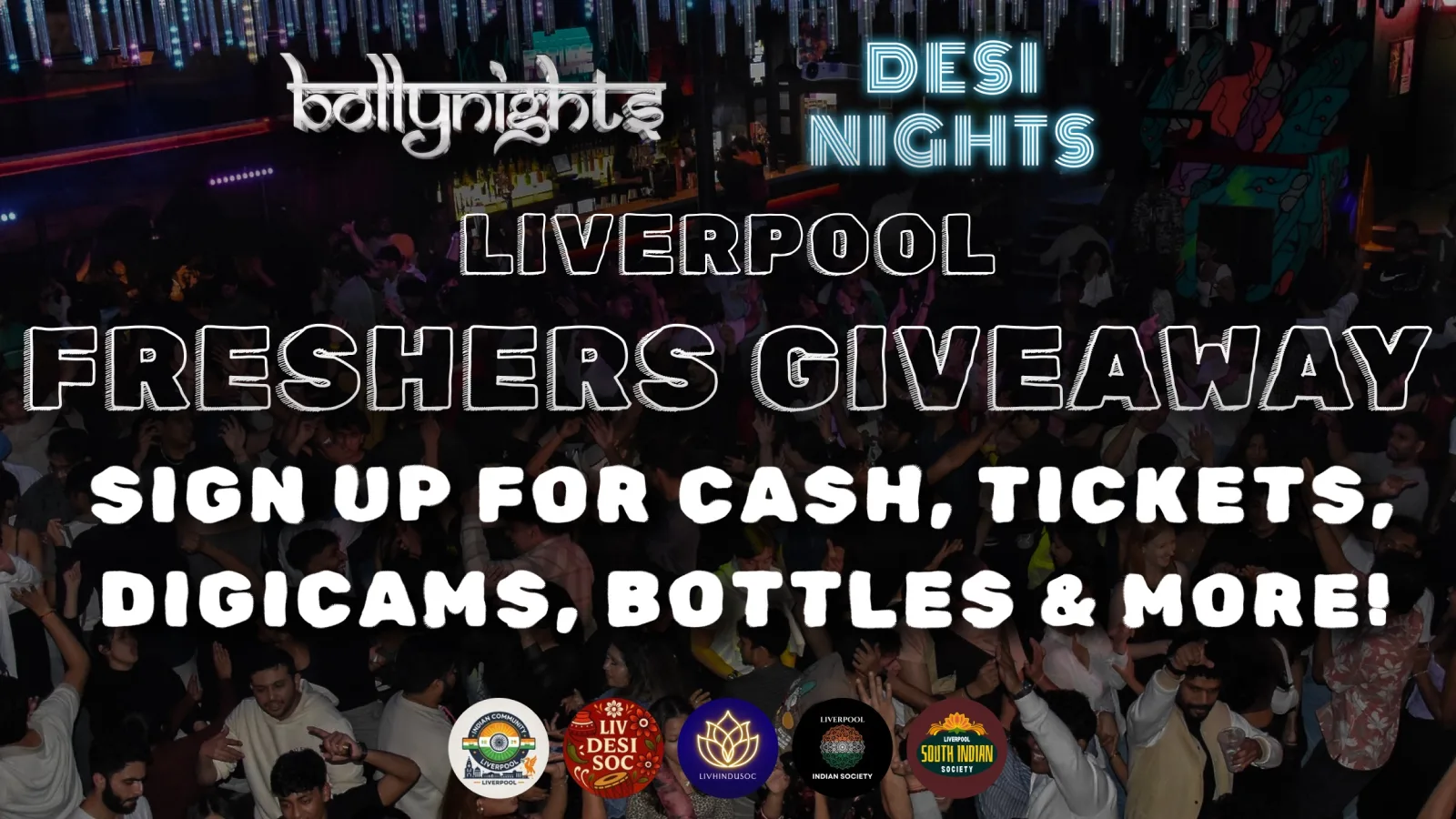 Liverpool Bollywood and Desi Freshers - Official Welcome Week 2026 at Concert Square, Liverpool