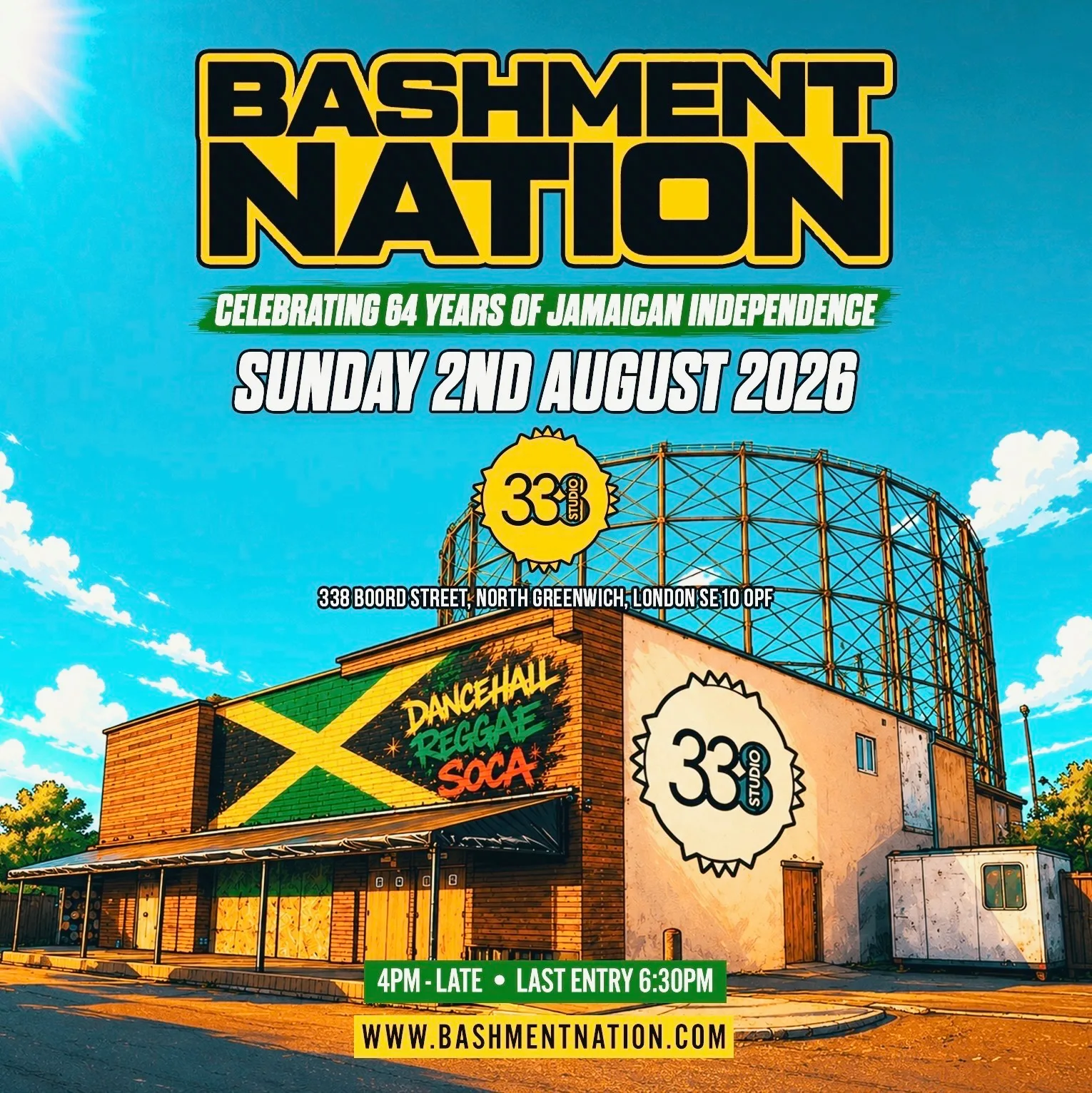 BASHMENT NATION - Jamaican Independence Day Party