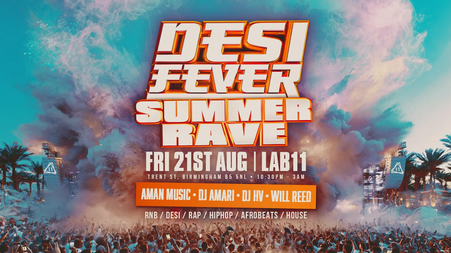 Desi Fever Presents Summer Rave At Lab11 Warehouse