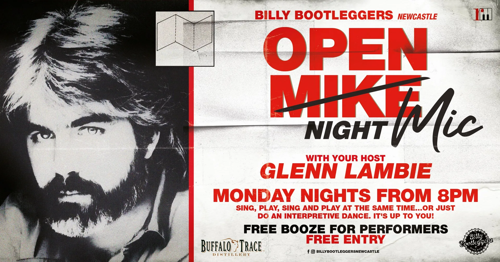 OPEN MIC NIGHT - Every Monday @ Billy's at Billy Bootleggers