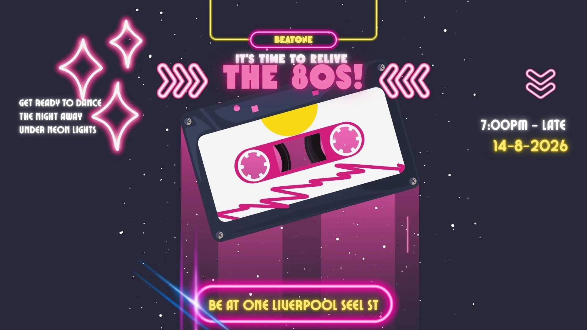 80's throwback night at Be At One - Liverpool