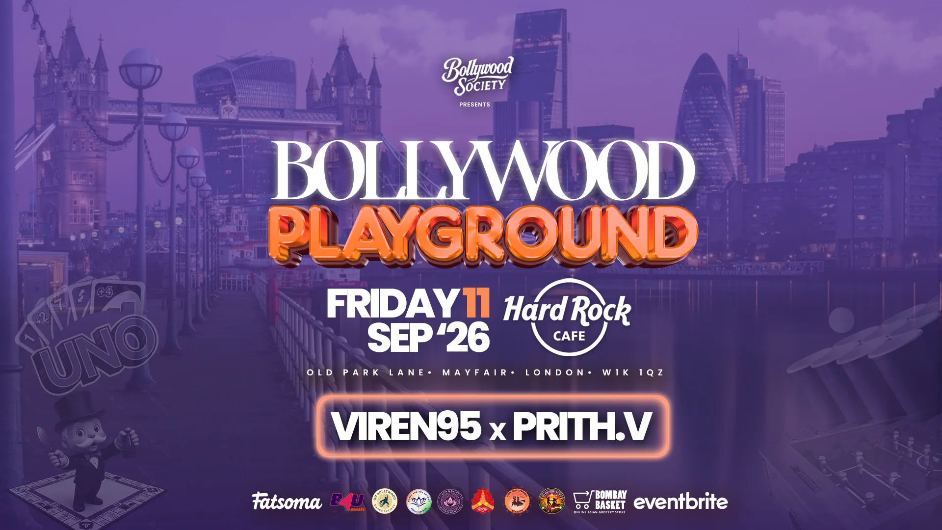 Bollywood PlayGround @hardrockcafelondon (11 September 2026) - Bollywood Night in Park Lane, Mayfair [TRENDING🚨] at Hard Rock Cafe