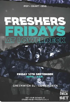 Greenwich Freshers Party Friday 18th September
