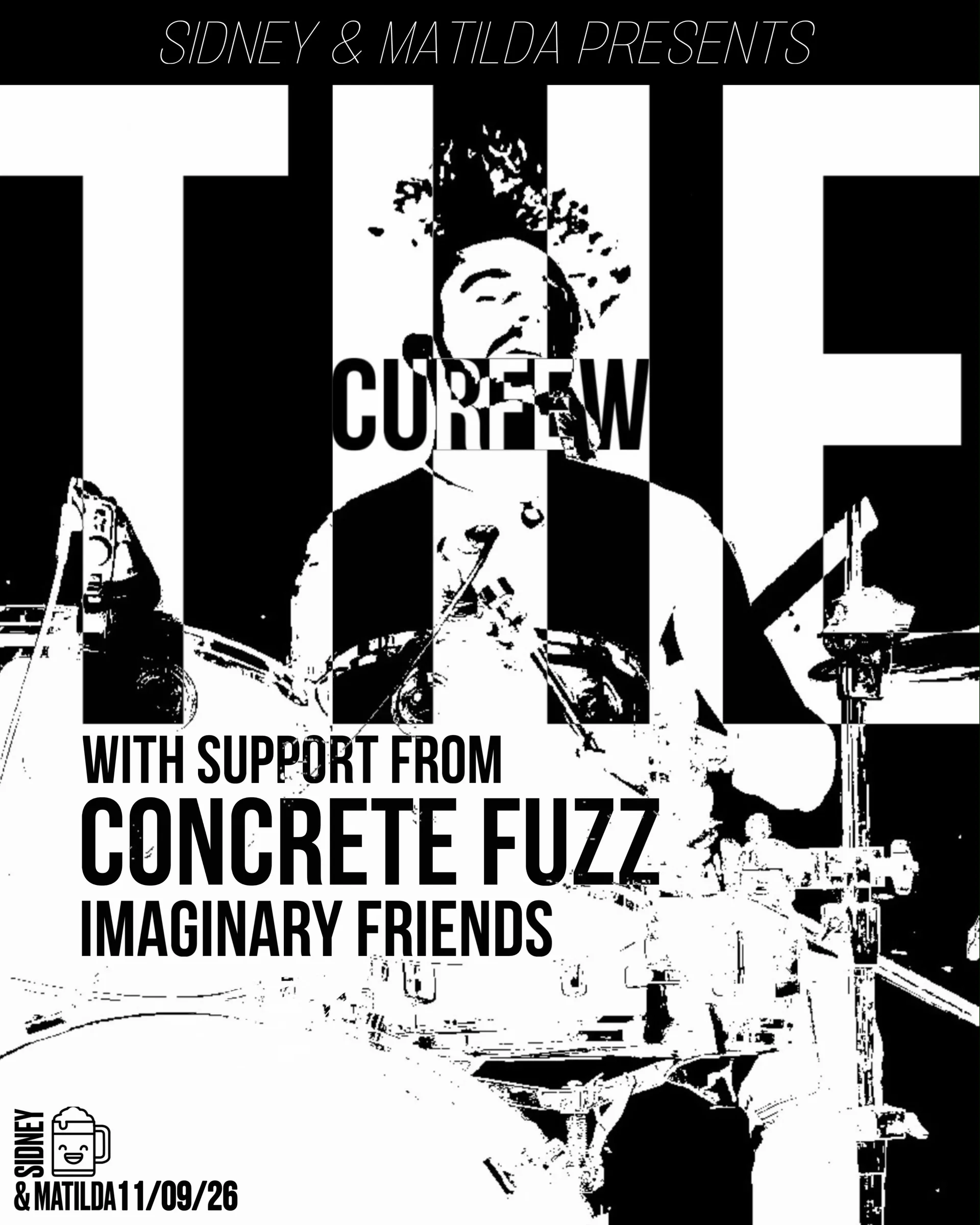 The Curfew + Concrete Fuzz + Imaginary Friends