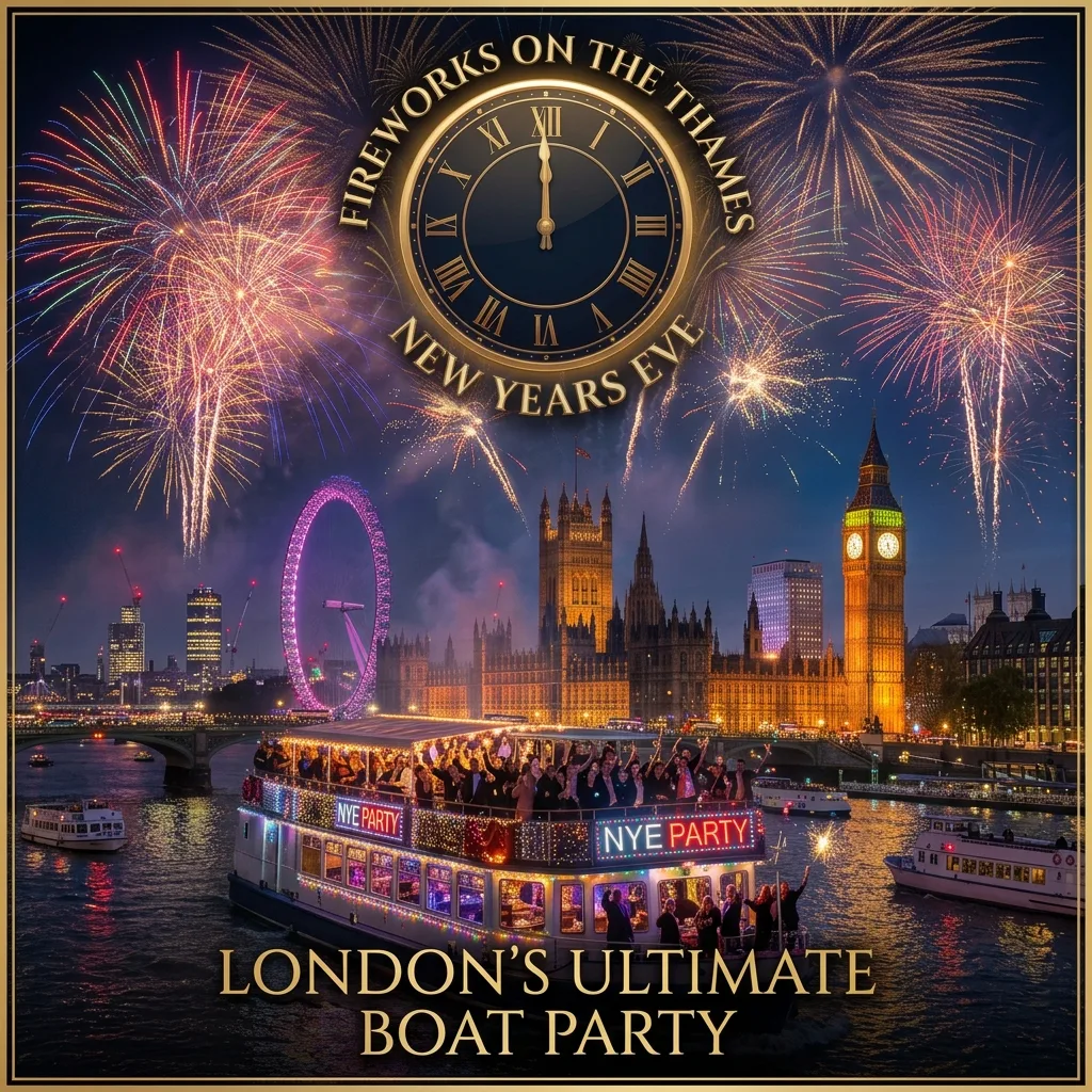 Fireworks on the Thames 2026/27 - The ultimate New Years Eve Boat party