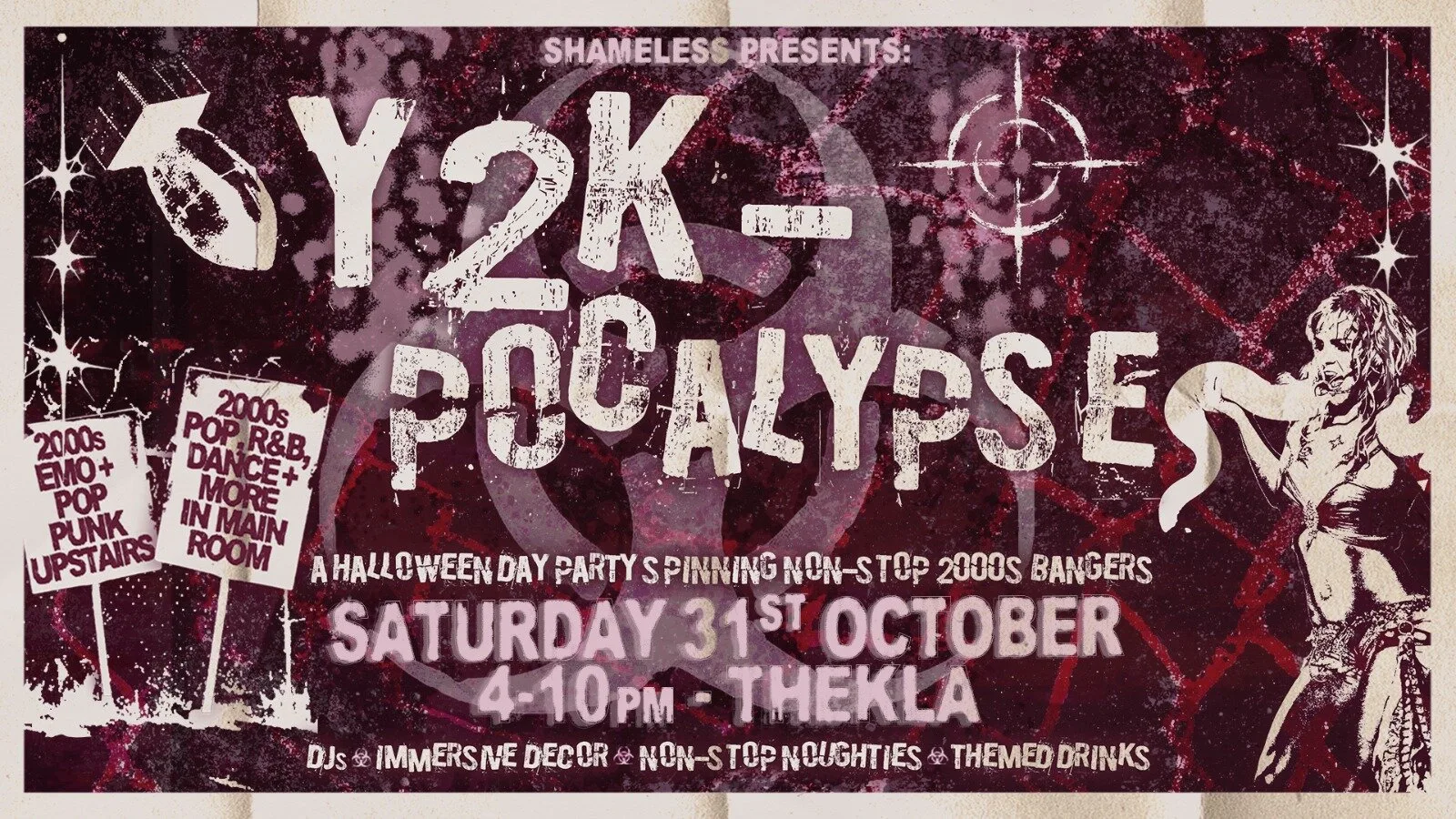 Y2K-POCALYPSE: A 2000s Halloween day party.