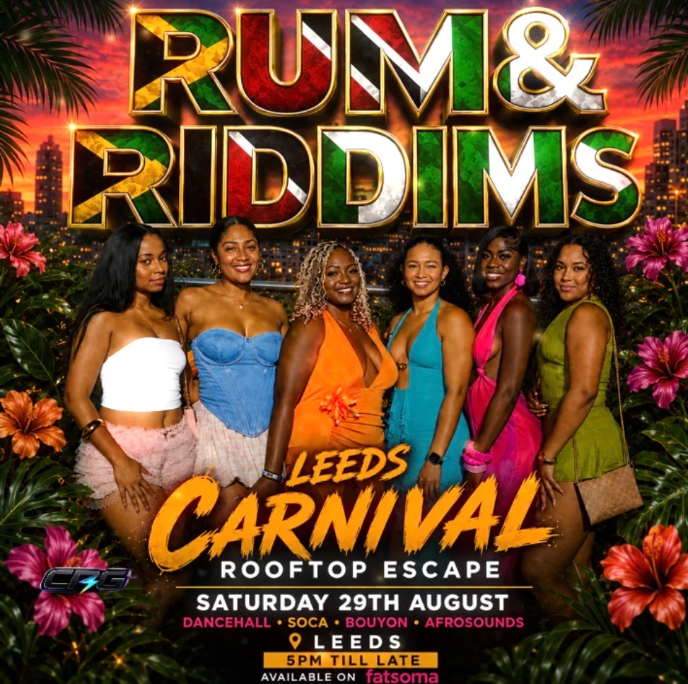 RUM & RIDDIMS - The Leeds Carnival Rooftop Island Escape (indoor also available) at Baracoa Luxe Bar