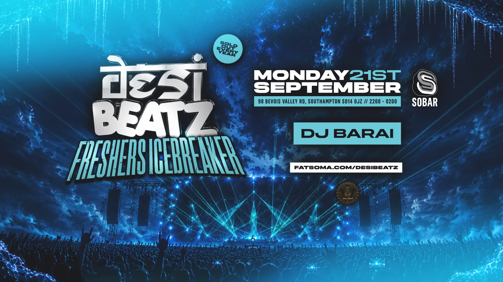 Desi Beatz Southampton : FRESHERS ICEBREAKER! | Sobar Southampton