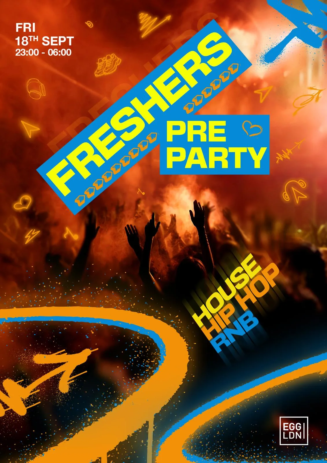 Freshers Pre Party - House, Hip Hop, Rnb / Limited Free Tickets at Egg London Nightclub