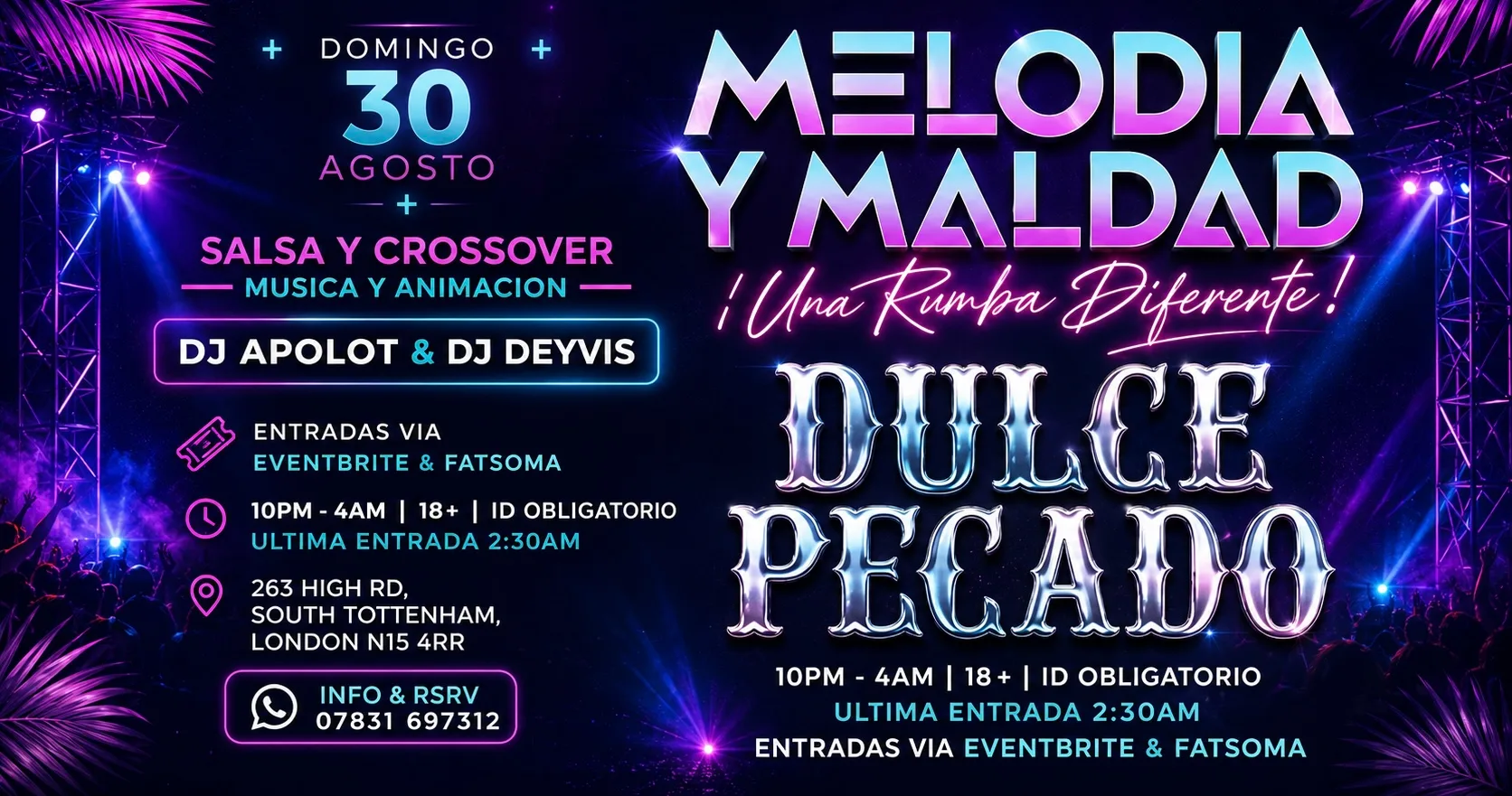 MELODIA & MALDAD  @DULCE PECADO NIGHTCLUB