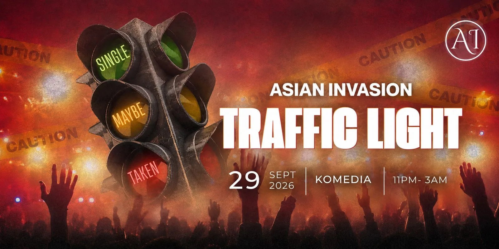 Bath: Asian Invasion Traffic Light Party