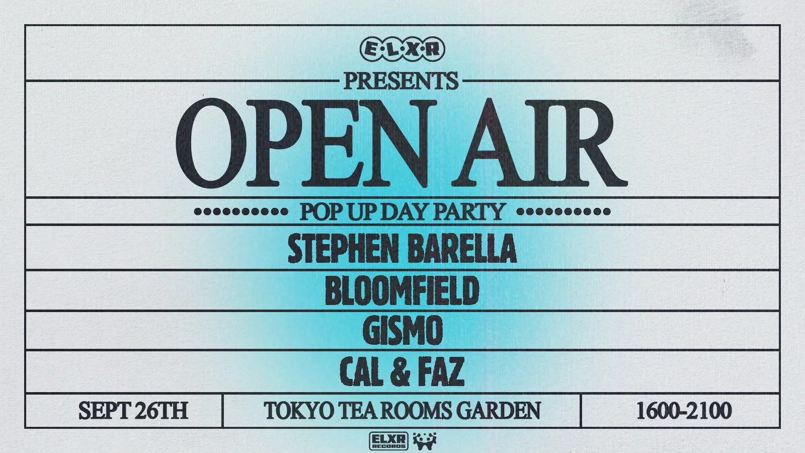 ELXR Presents – Open Air Day Party