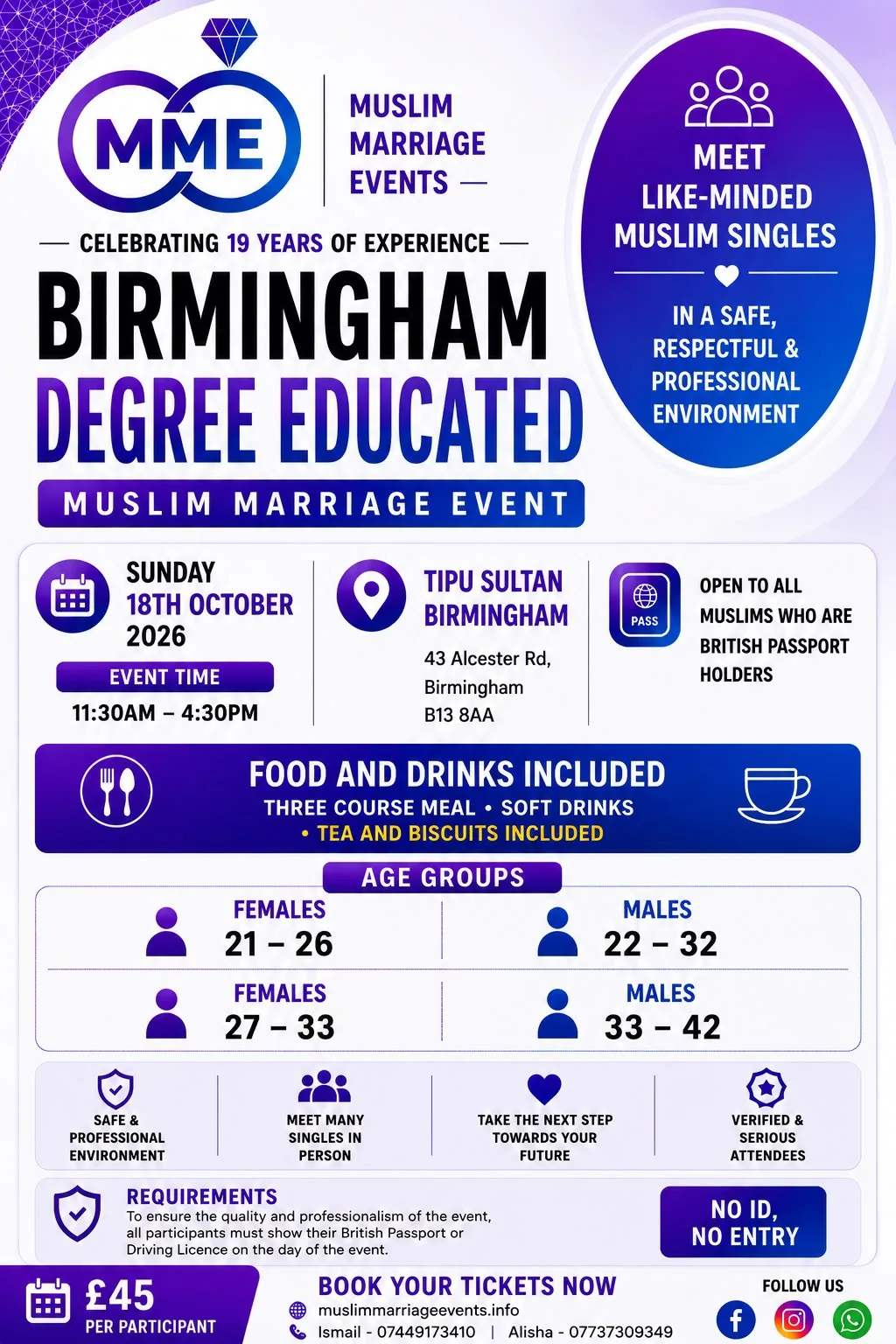 Muslim Marriage Events Birmingham - Exclusive Degree Educated Professionals