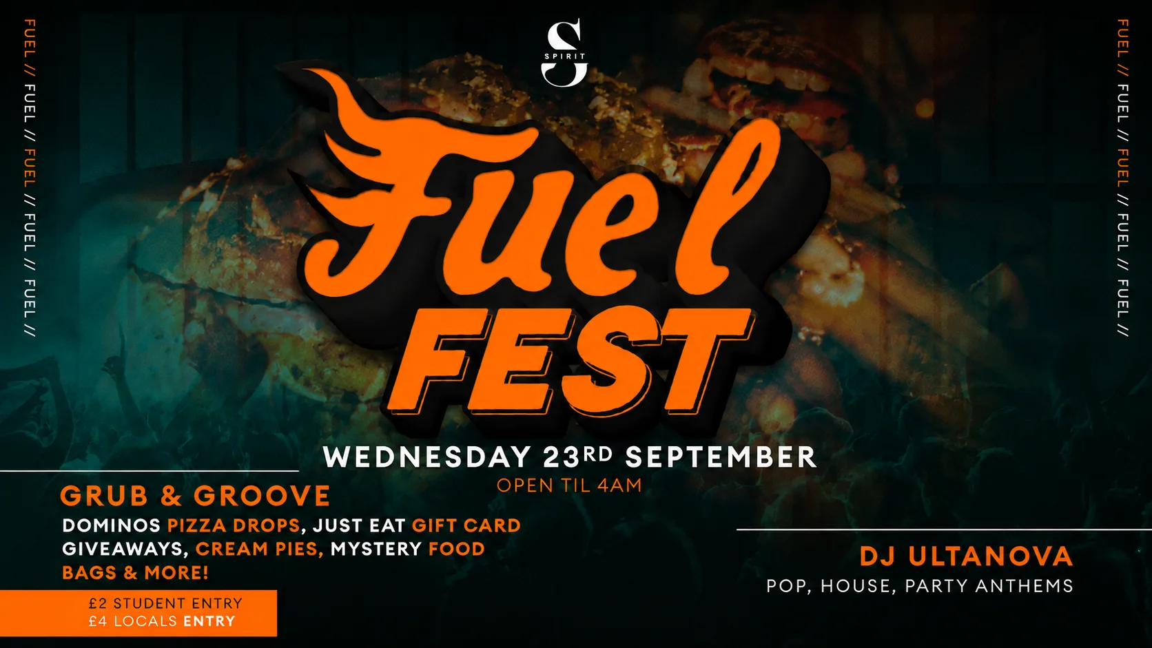 FRESHERS FUEL FEST at Spirit Plymouth