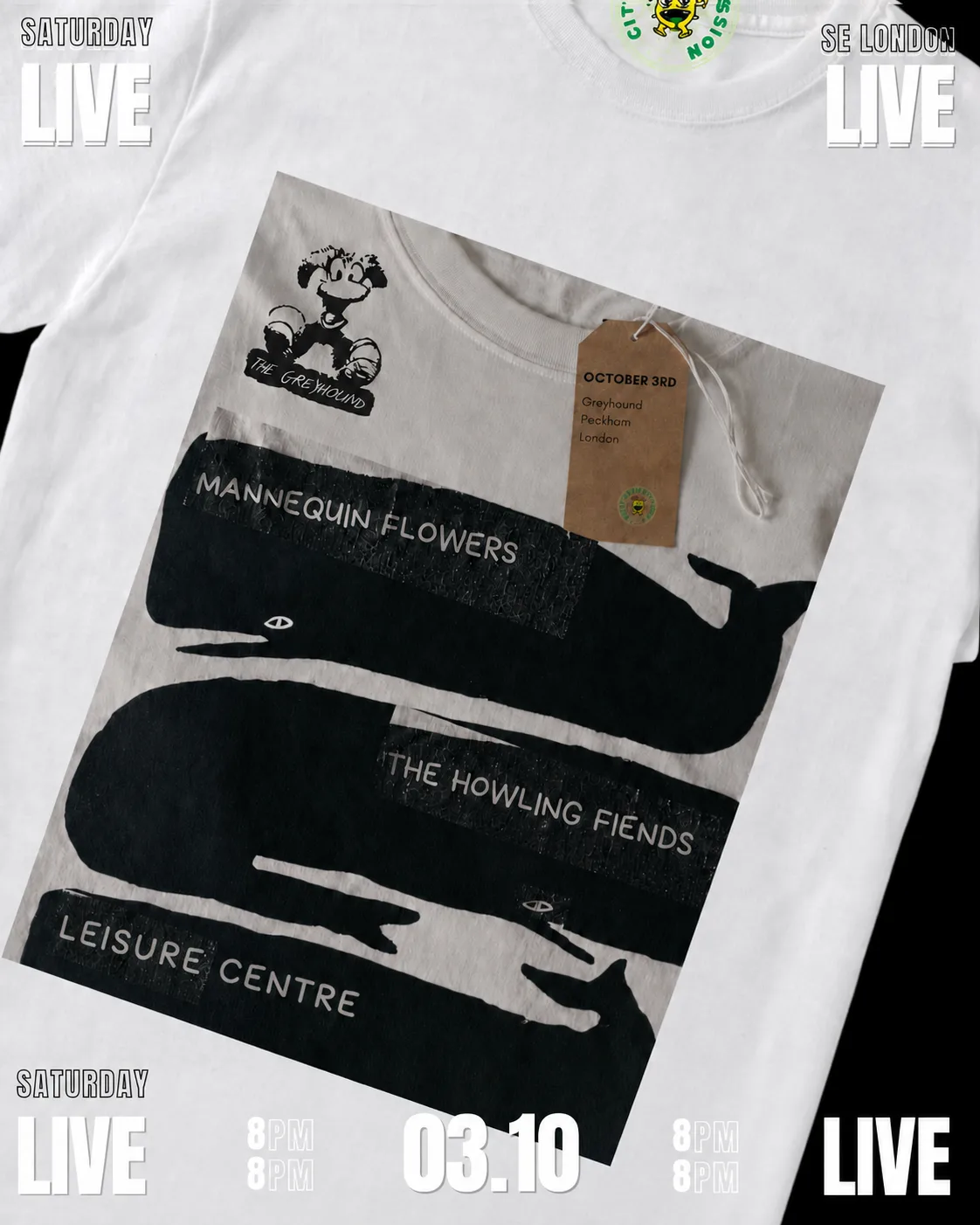 Mannequin Flowers, The Howling Fiends and Leisure Centre at The Greyhound - Peckham