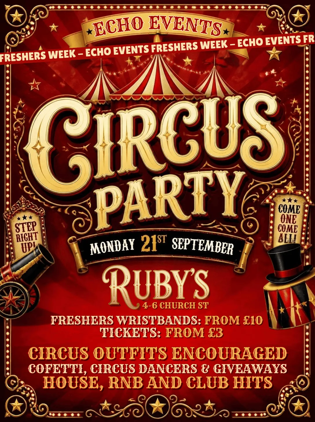 EDGE HILL FRESHERS 2026 - CIRCUS PARTY