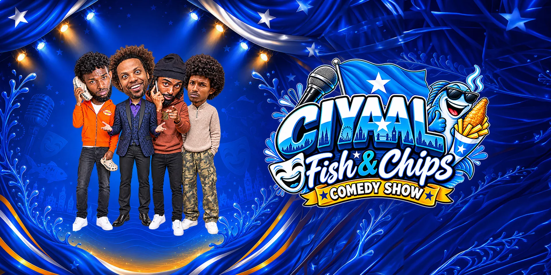 Ciyaal Fish & Chips : Somali Independence Day Special - London at The Top Secret Comedy Club