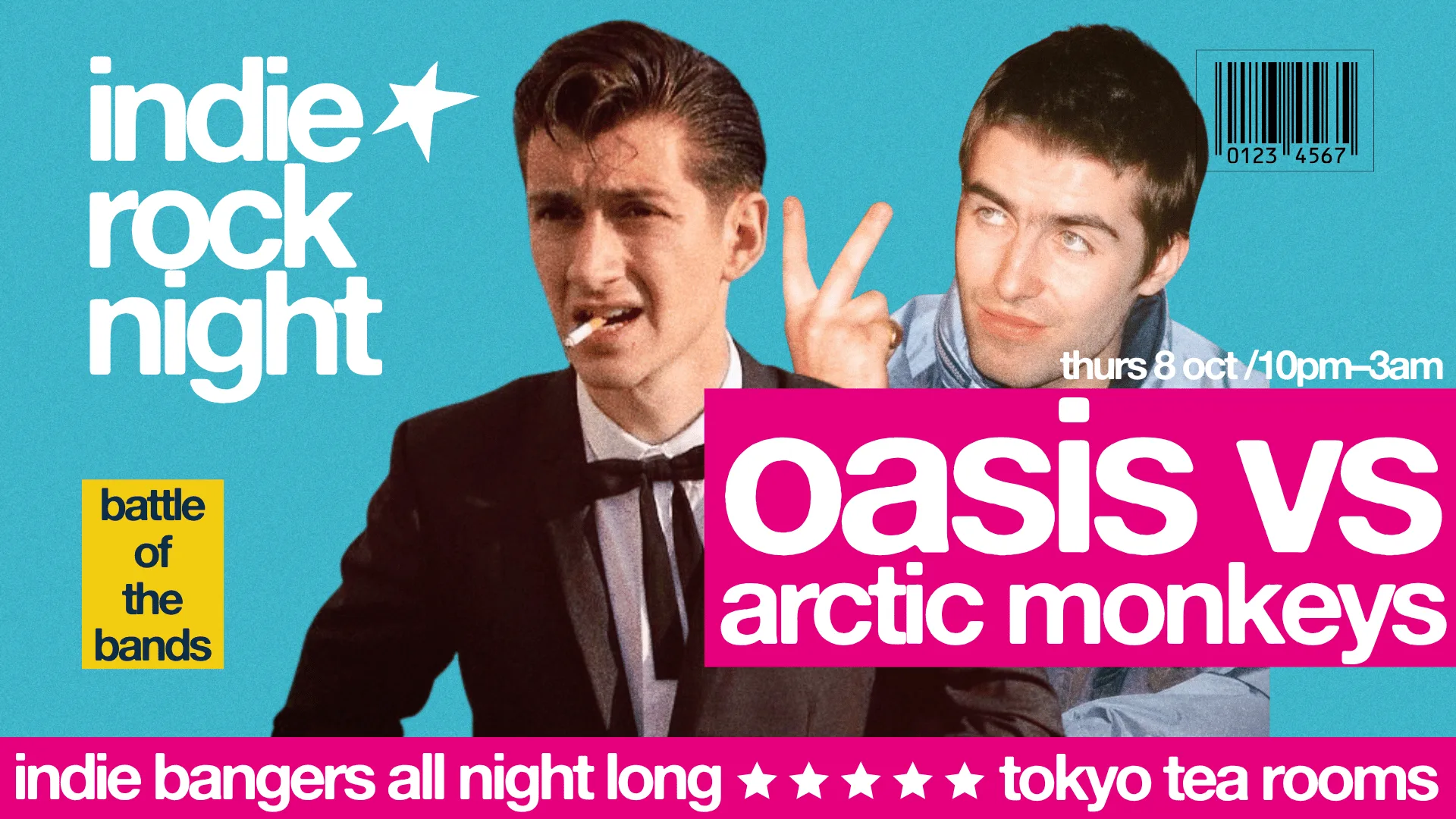 Indie Rock Night ∙ ARCTIC MONKEYS VS OASIS *7 £3 TICKETS LEFT*