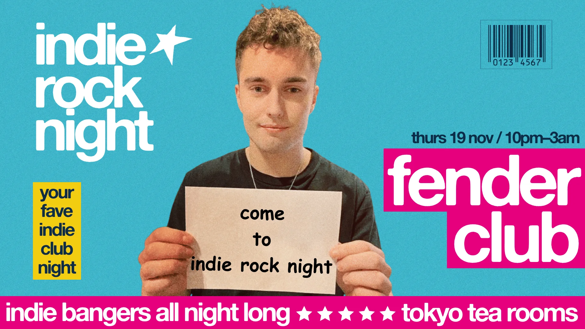 Indie Rock Night ∙ CLUB FENDER (sam fender special) *6 £3 TICKETS LEFT*