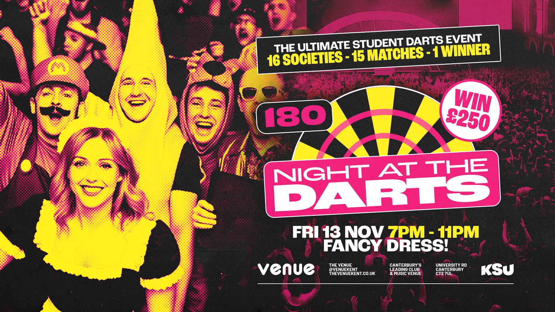 NIGHT AT THE DARTS 🎯 Ally Pally comes to Canterbury! at The Venue
