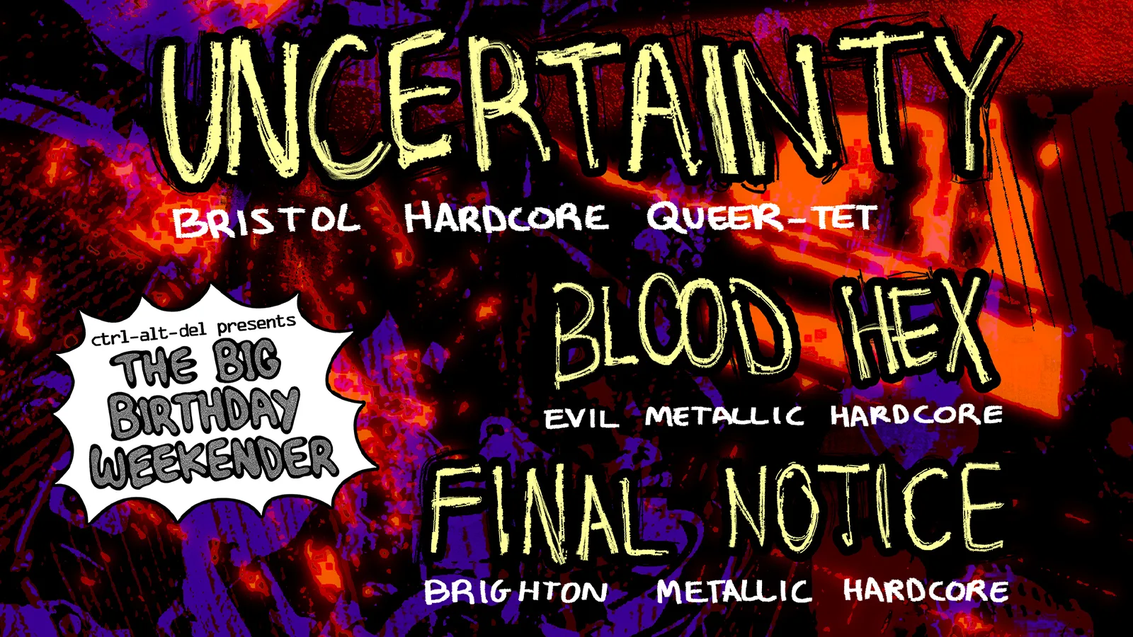 Uncertainty + Blood Hex + Final Notice at The Hope & Ruin