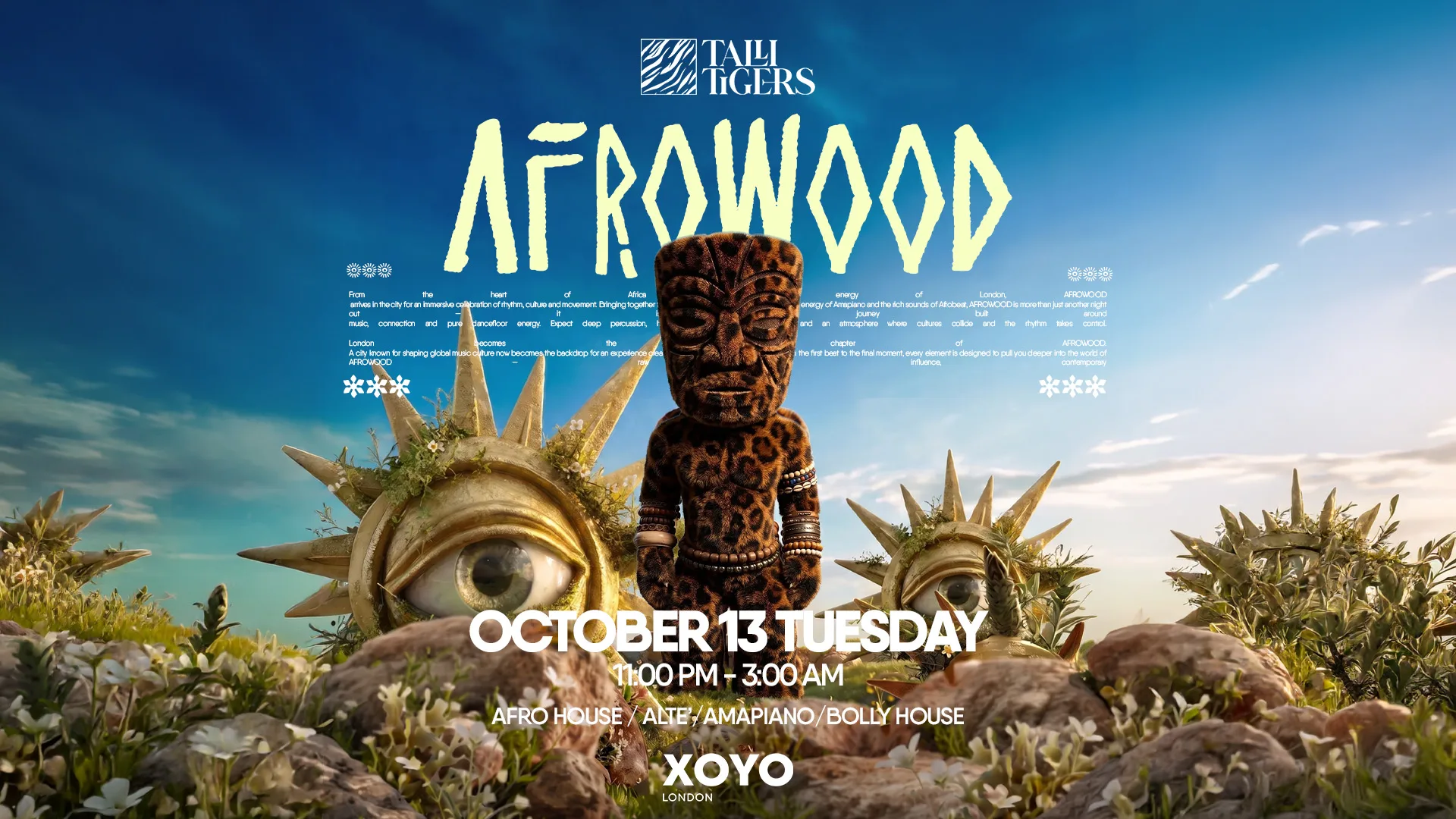 Afrowood ( Afro , House, ATE,  Ampiano, Bollywood ) at XOYO