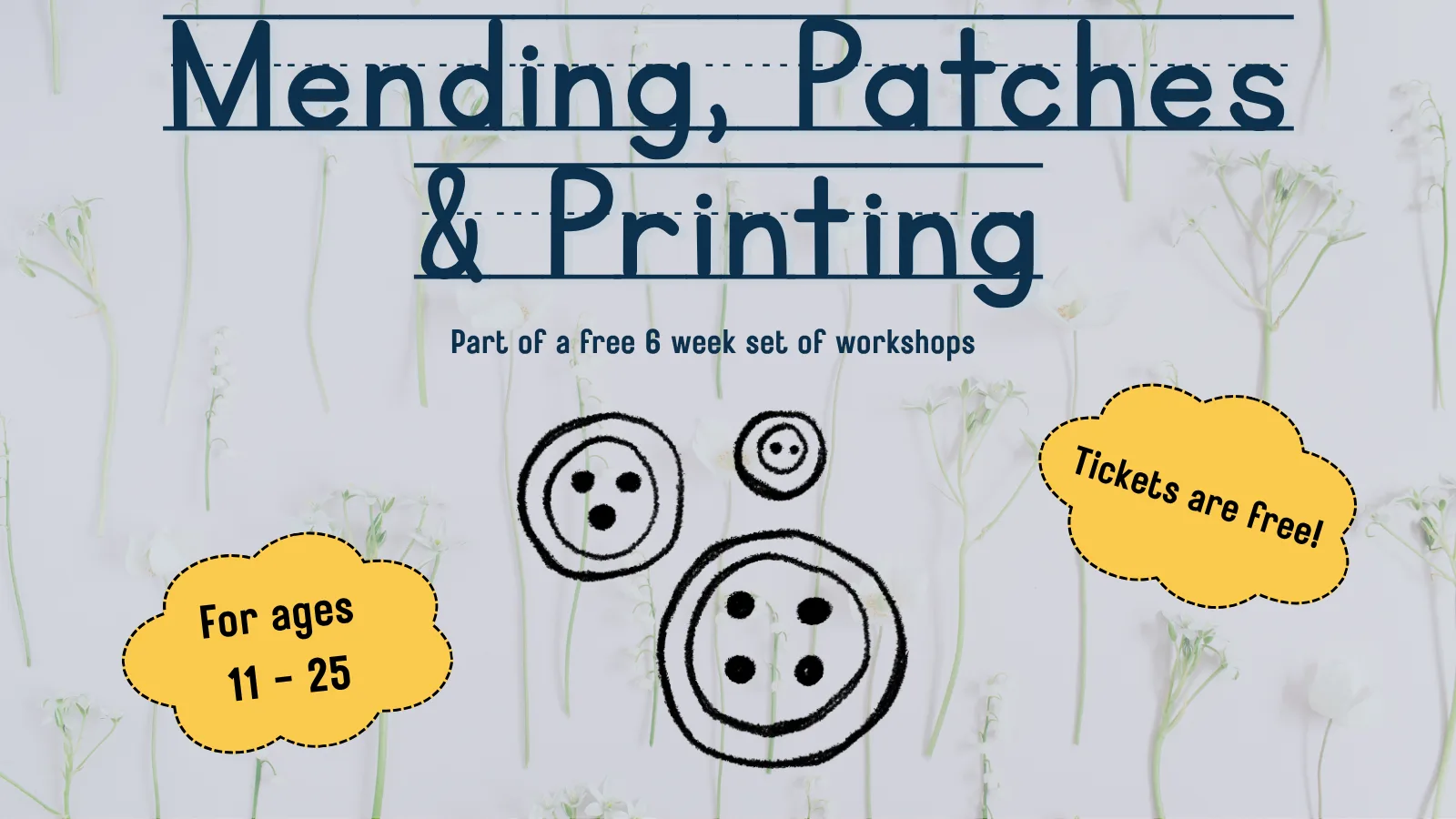 Mending Techniques, Patches and Printing (11-25 year olds) at ReMode