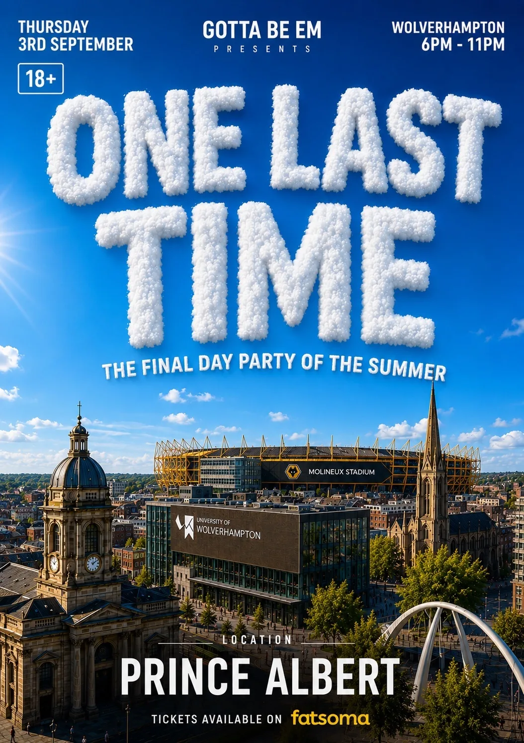 One Last Time - Day Party🌅 at The Prince Albert, Wolves