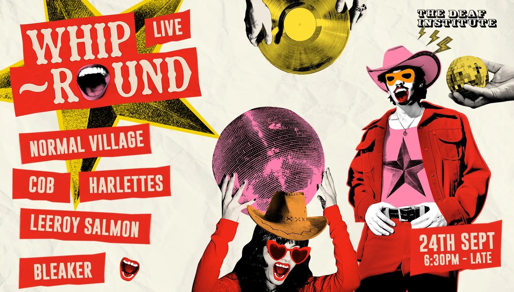 Whip-Round LIVE🤠 THURSDAYS AT DEAF | INDIE CLASSICS, POST-PUNK, NEW WAVE + MORE at The Deaf Institute