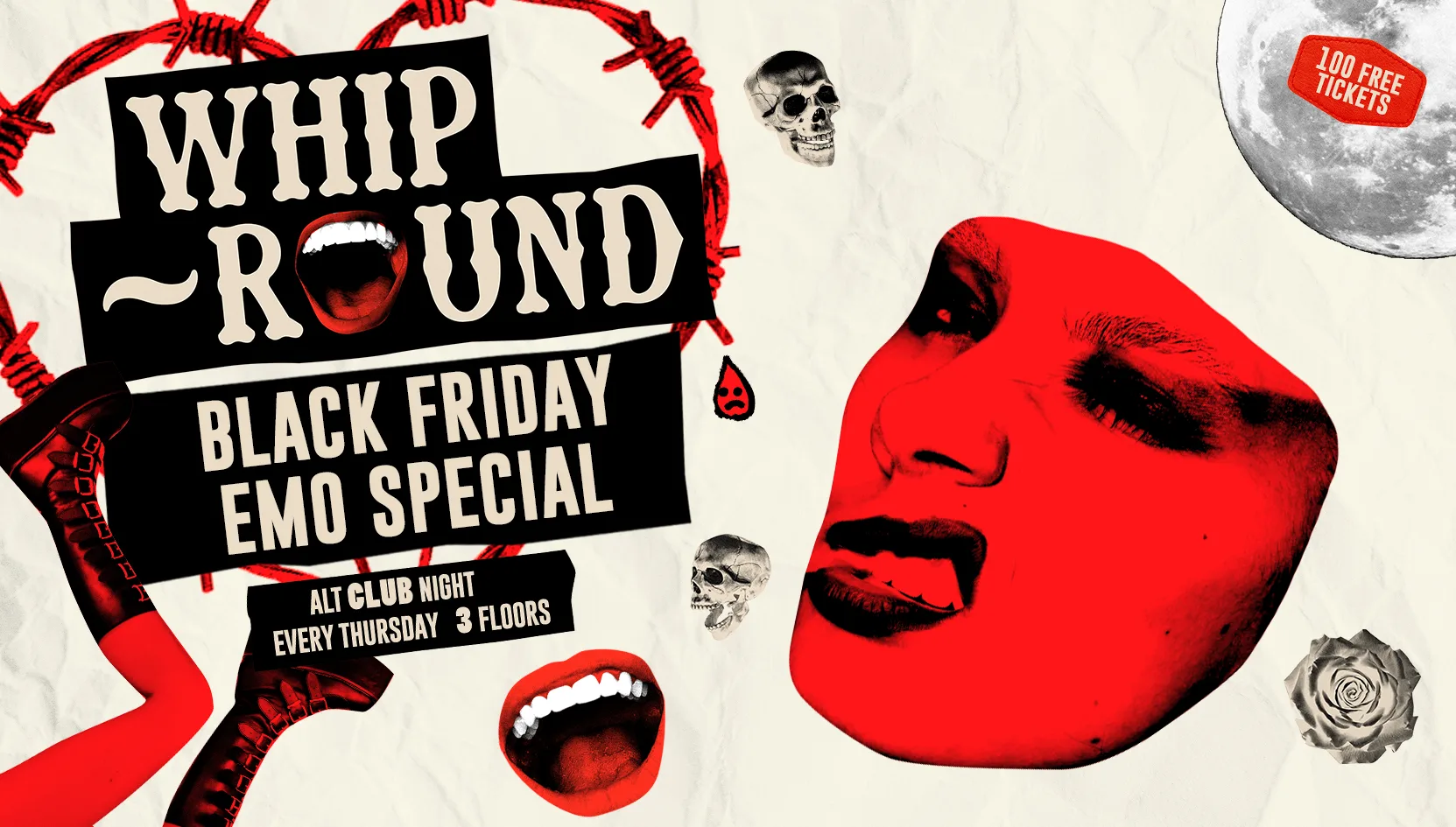 Whip-Round🤠 BLACK FRIDAY EMO SPECIAL🖤 THURSDAYS AT DEAF | INDIE CLASSICS, POST-PUNK, NEW WAVE + MORE