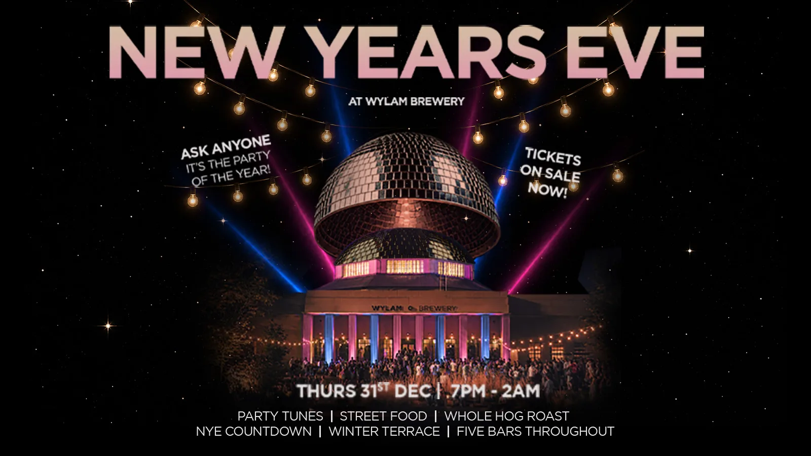 New Years Eve @ Wylam Brewery