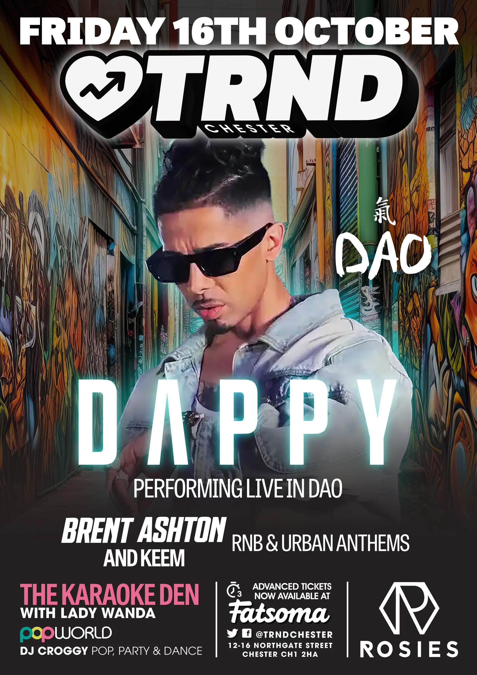 DAPPY @ ROSIES CHESTER at Rosies - Chester