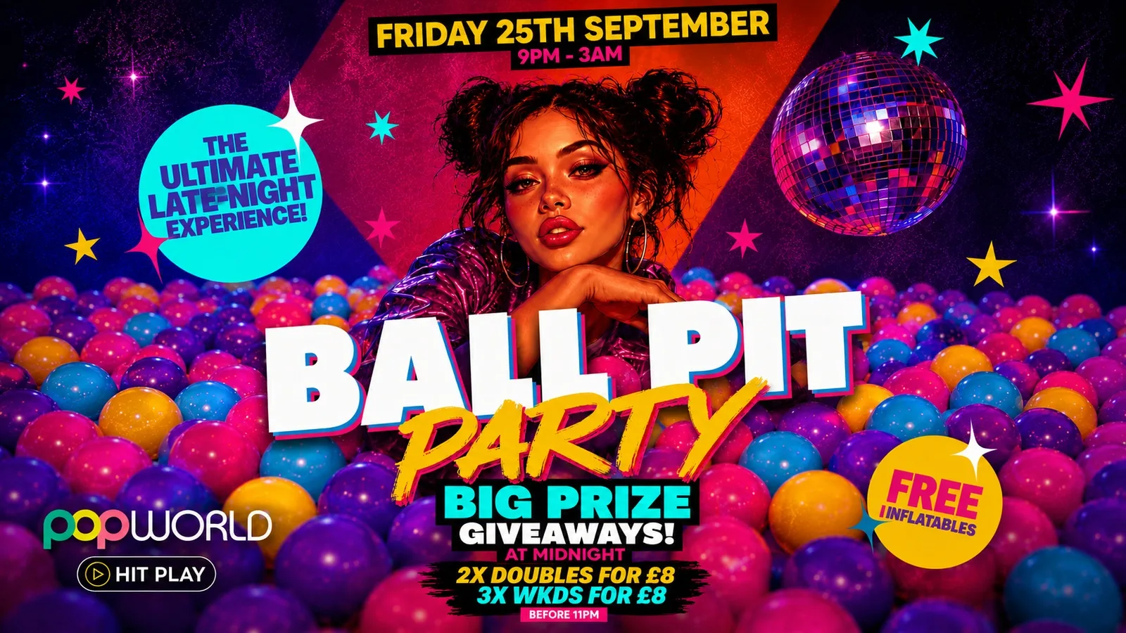 Ball Pit Party at Popworld - Southampton