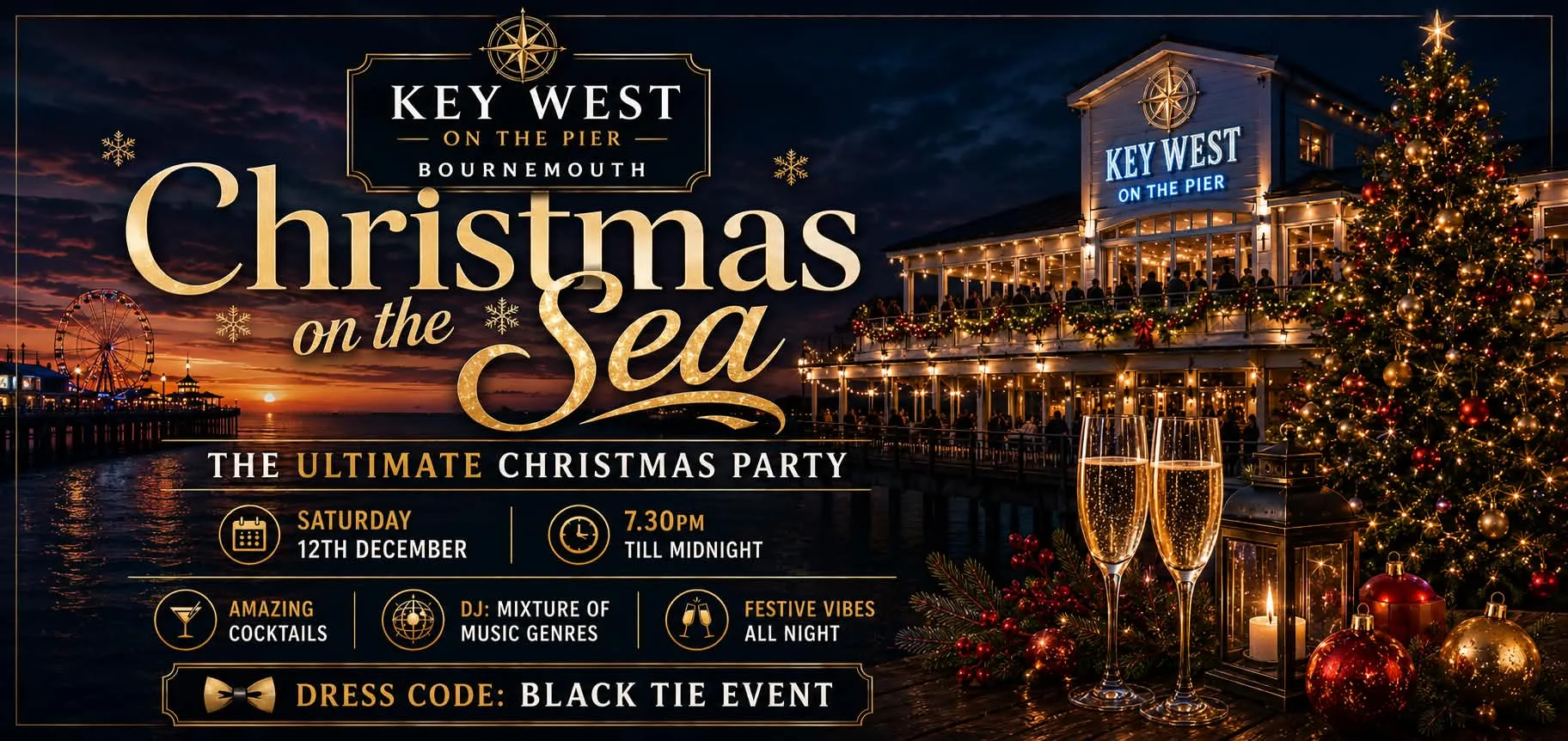 Christmas on the Sea. Christmas party (Key West - Bournemouth pier)